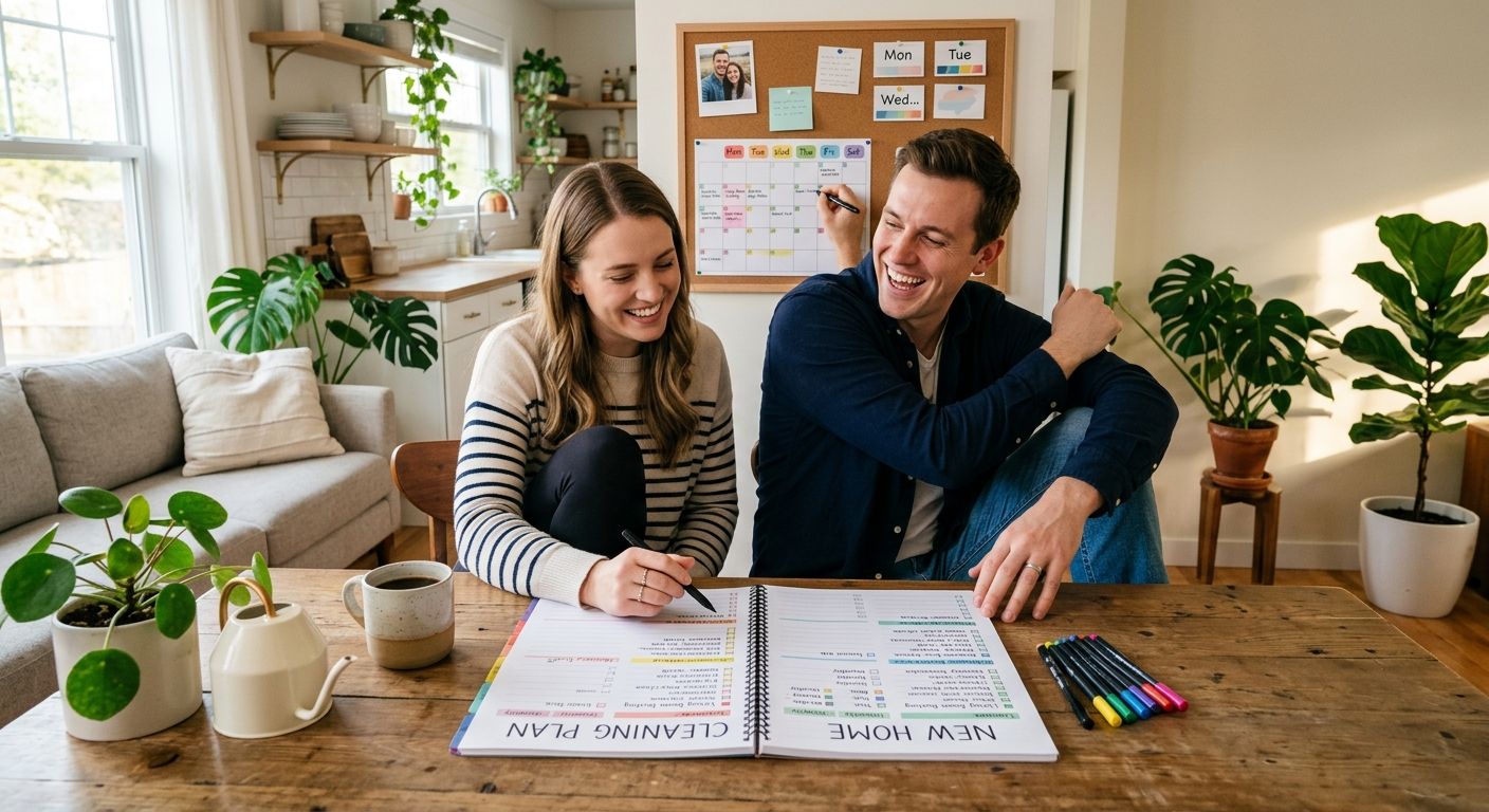 Best cleaning plan for newlywed couples in their first home