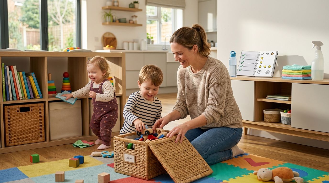 Best cleaning plan for growing families with toddlers