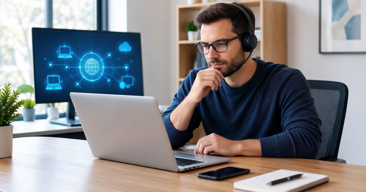 Can IT support fix a slow office network remotely?