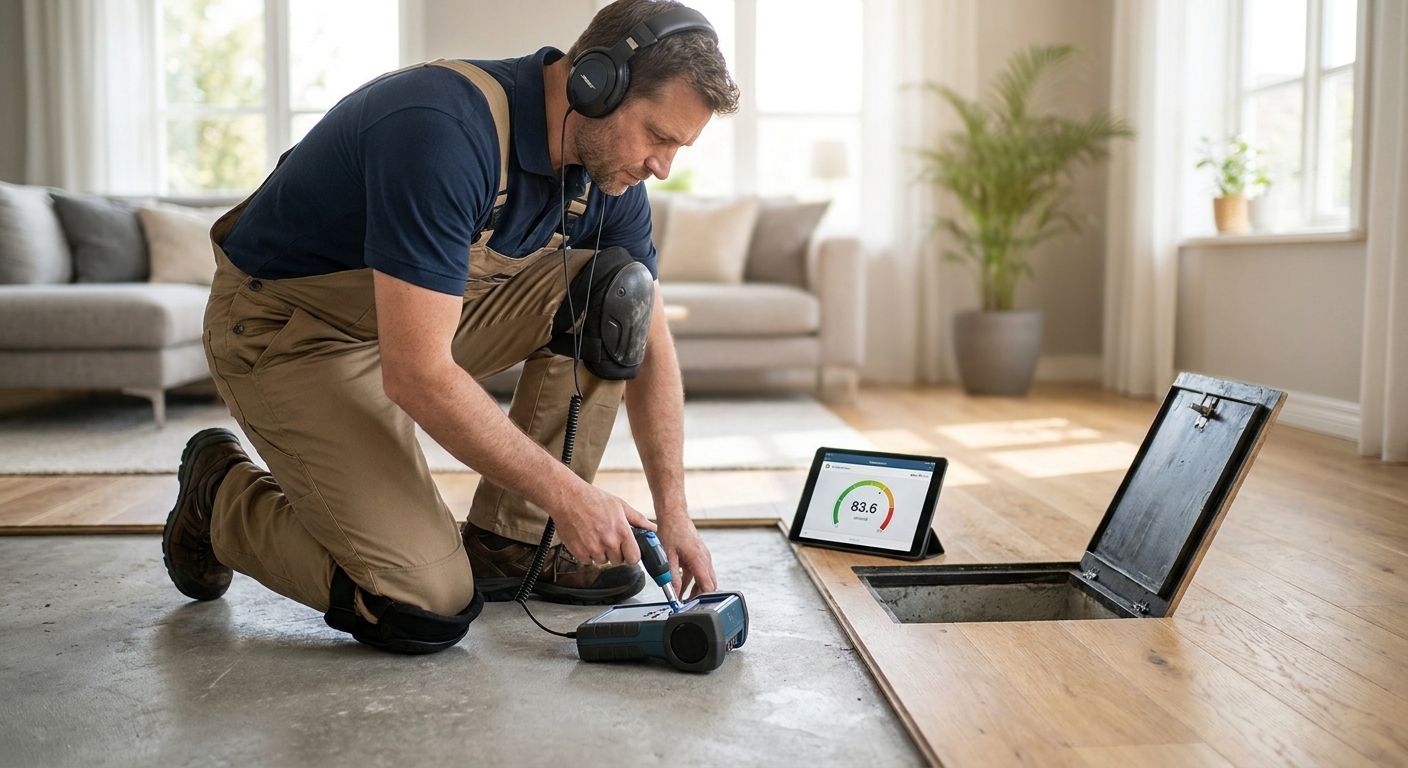 Leak detection for slab foundation homes