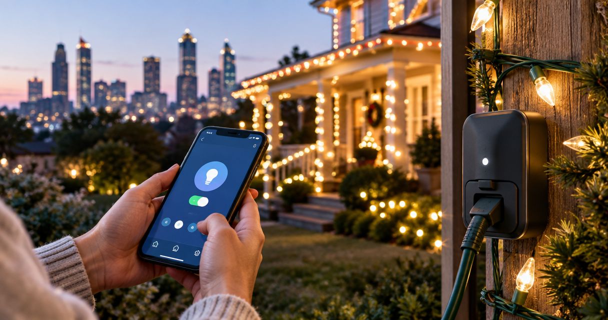 How to connect smart timers to your Atlanta christmas lights