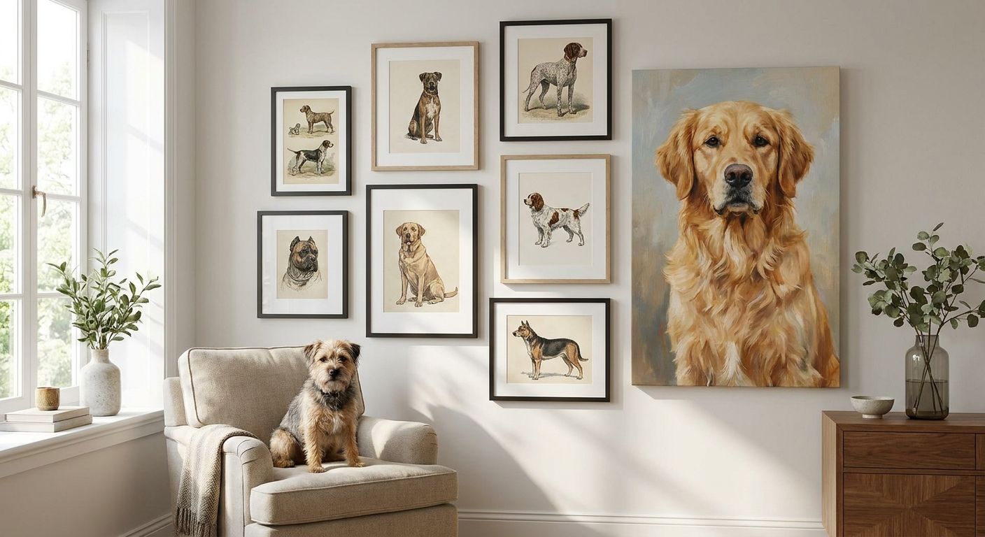 Wall art for dog lovers