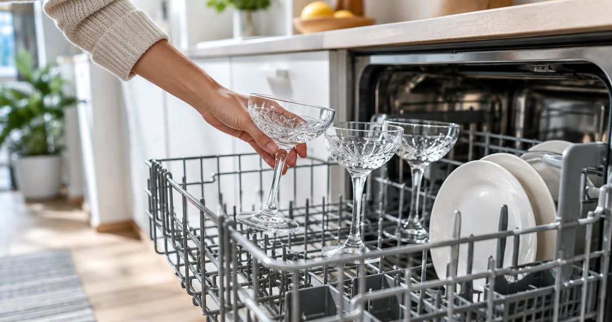 Can you put crystal cocktail glasses in the dishwasher?