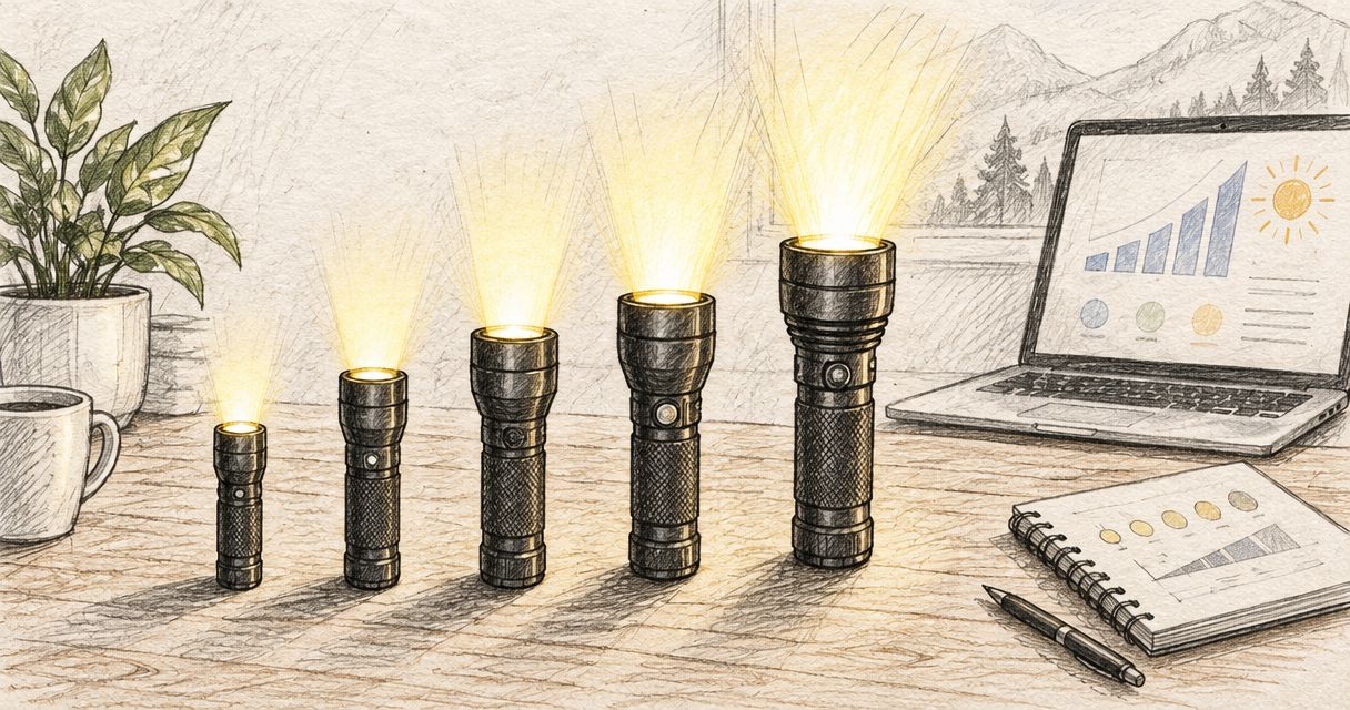 Average flashlight price by lumen output 2026