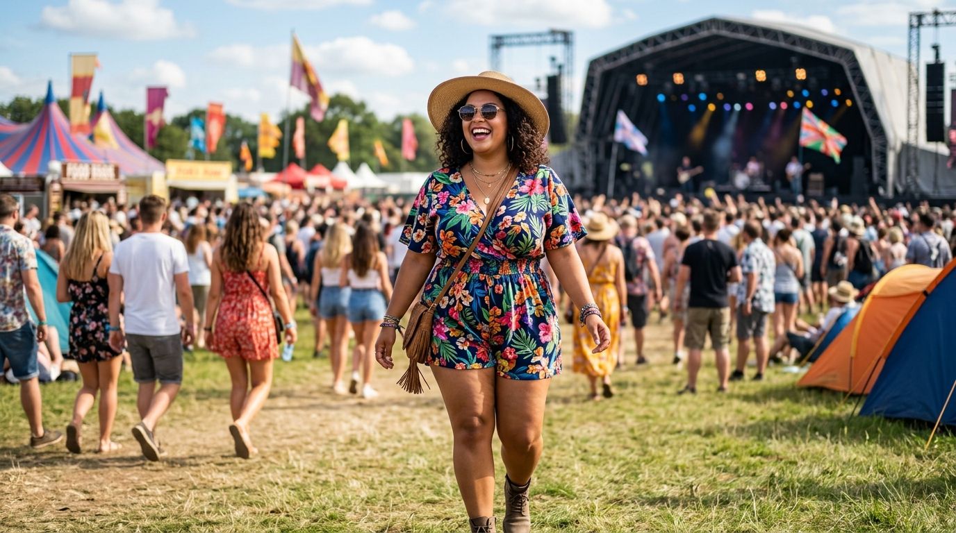 Plus size rompers for festivals
