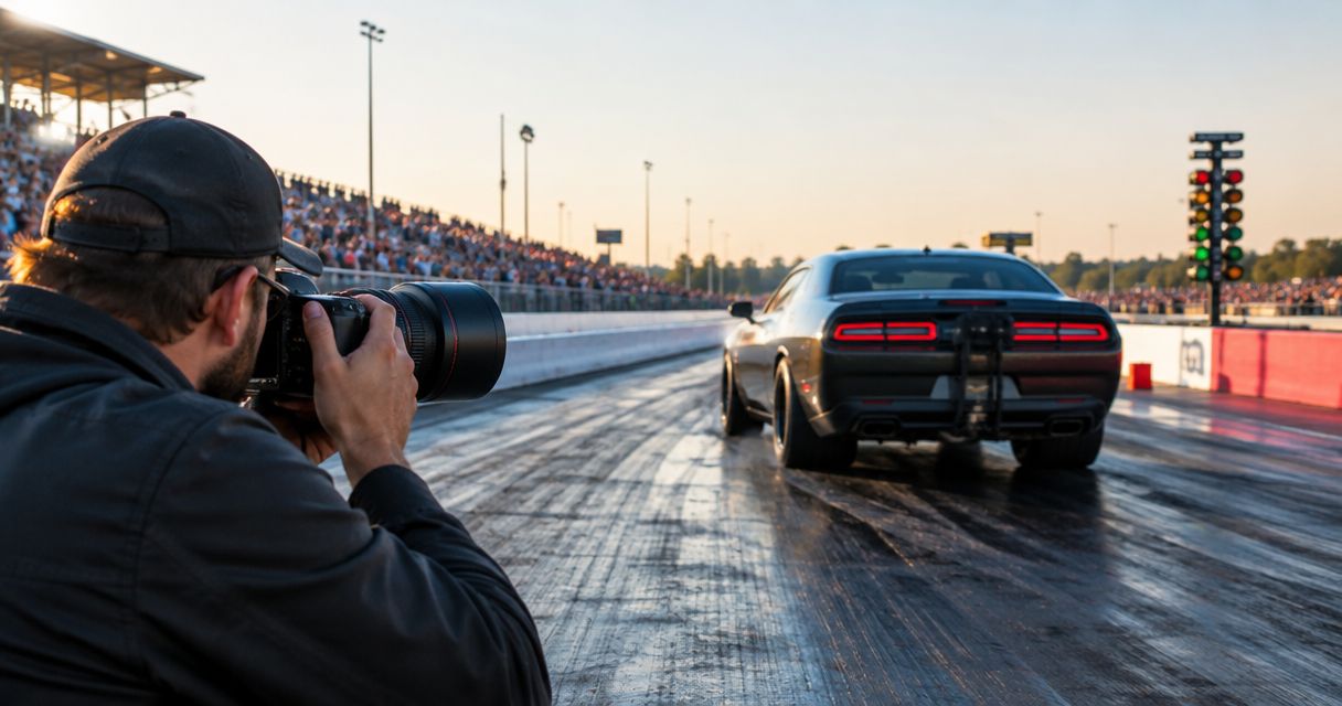 Photo selling platform for motorsports and drag racing events