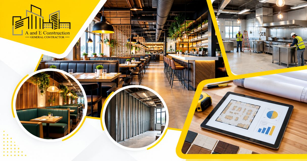 What should a restaurant build-out scope include in Maryland?