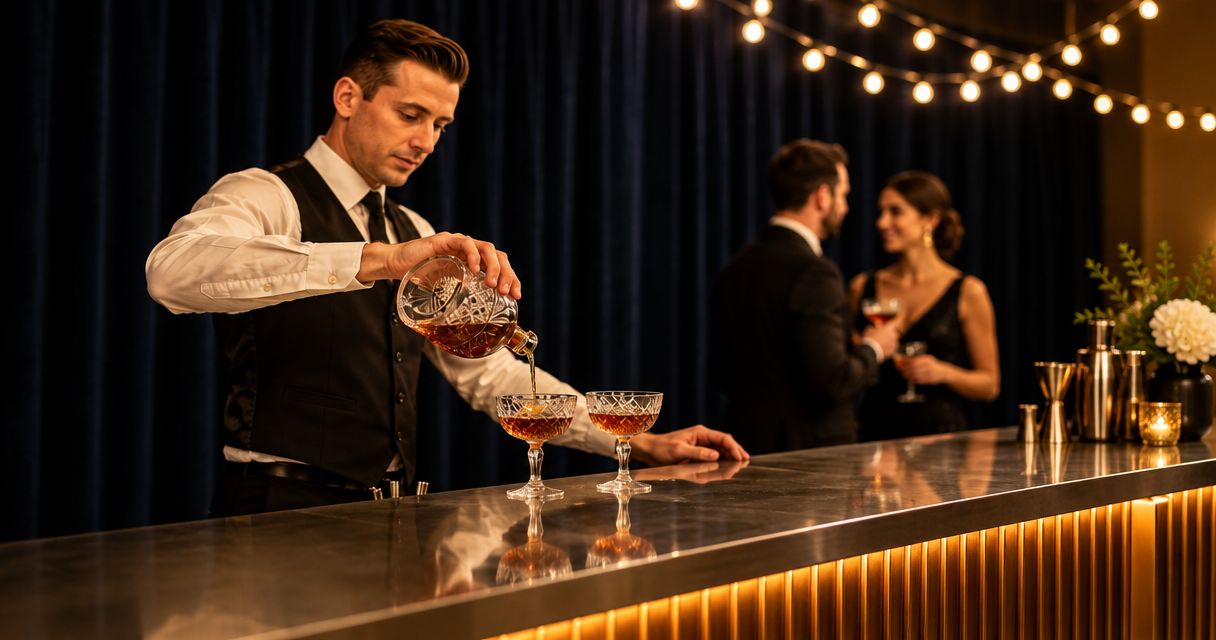 Mobile bartending services for engagement parties