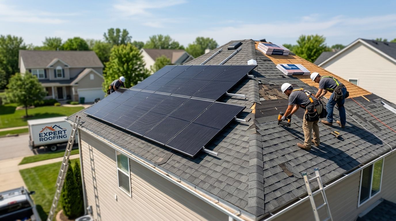 Roof replacement for homes with existing solar panels