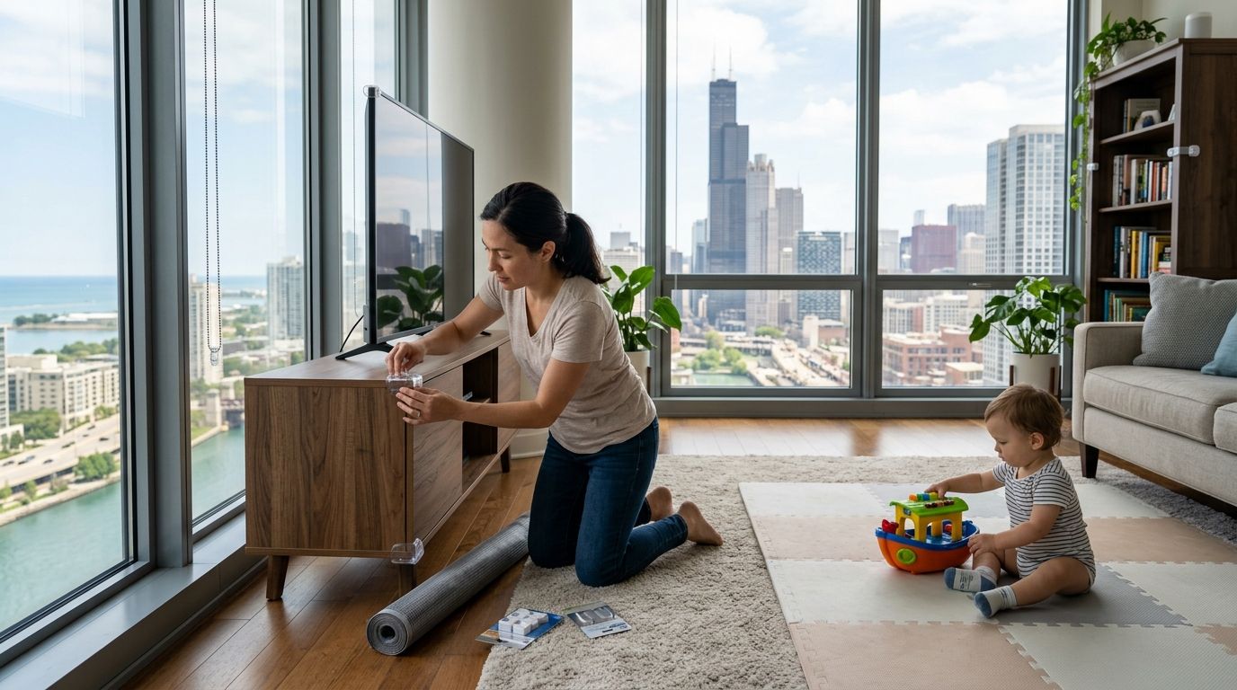 How to childproof a high rise apartment in Chicago