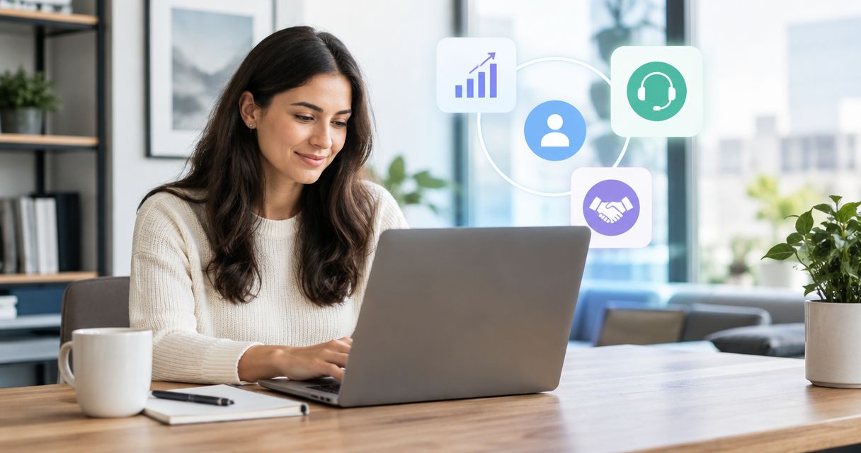 Can a CRM handle both sales and customer service in one system?