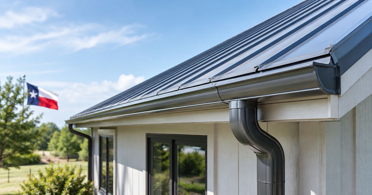 Best gutters for metal roofs in Texas 2026