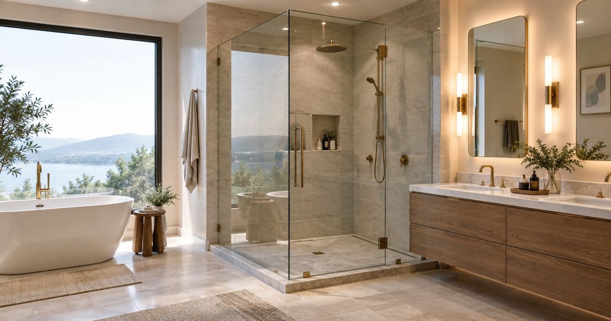 Best custom shower enclosures for luxury primary suites