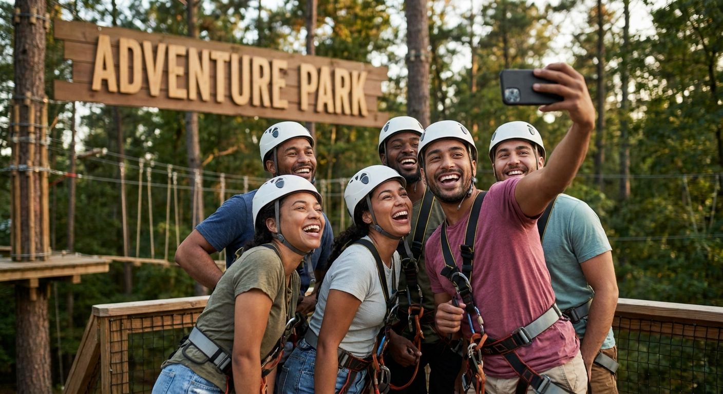 Influencer marketing for adventure parks