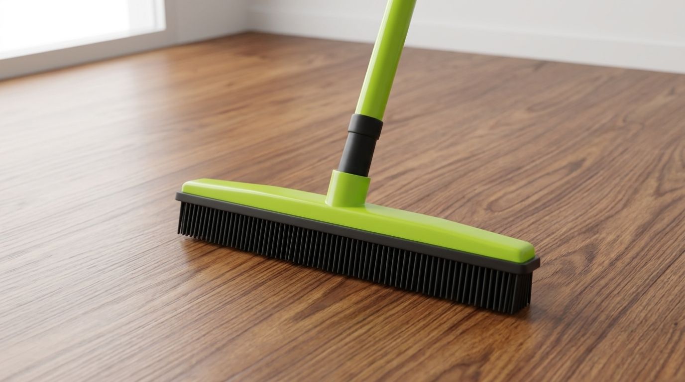 Can you use a pet hair removal broom on hardwood?