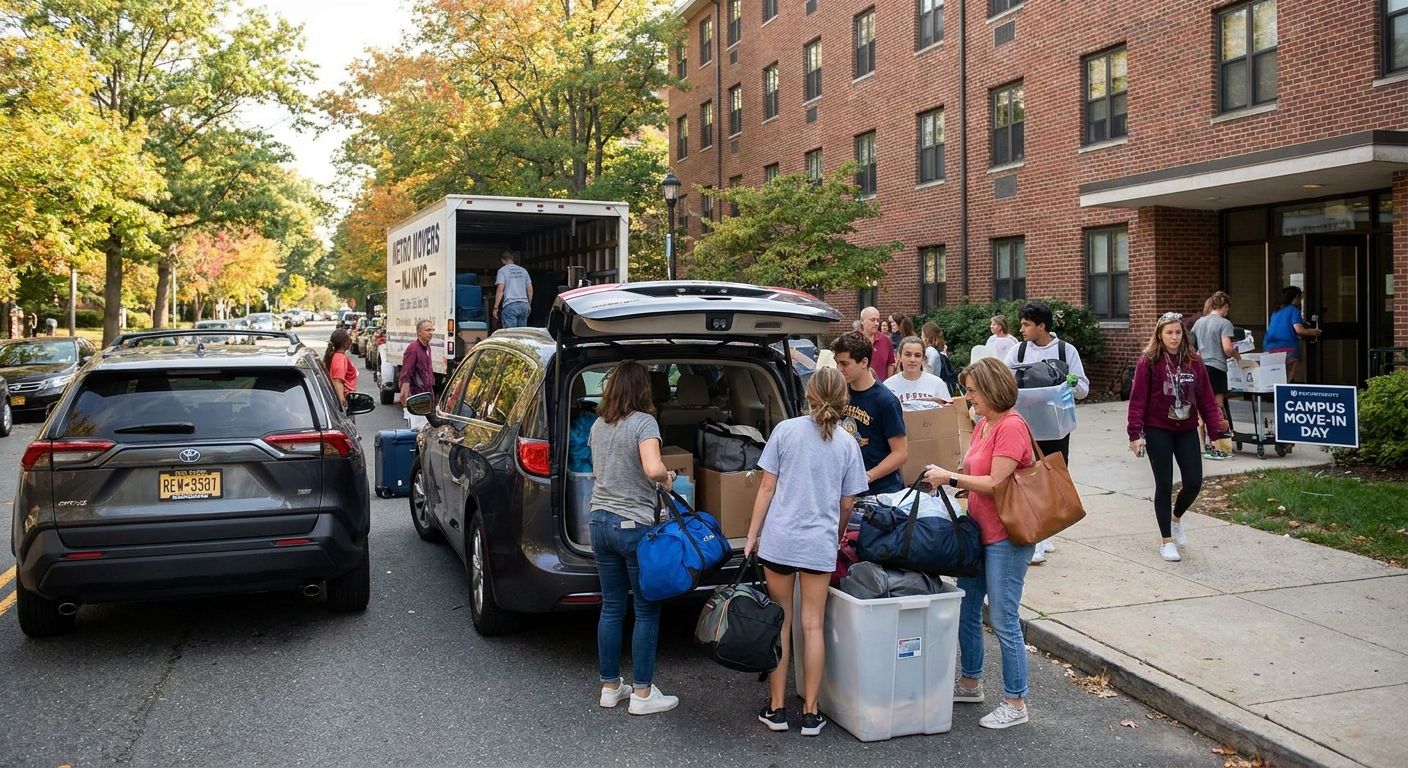 College move-in day transportation for NJ and NYC families