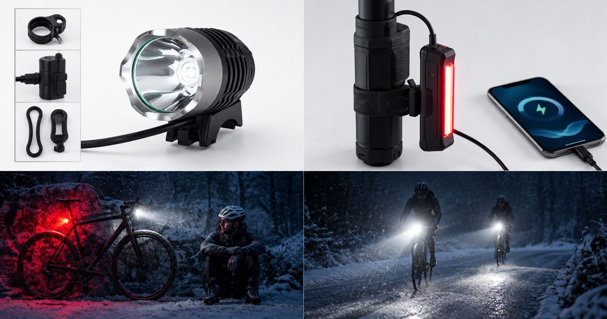 Bike lights for cold nights: planning a battery reserve