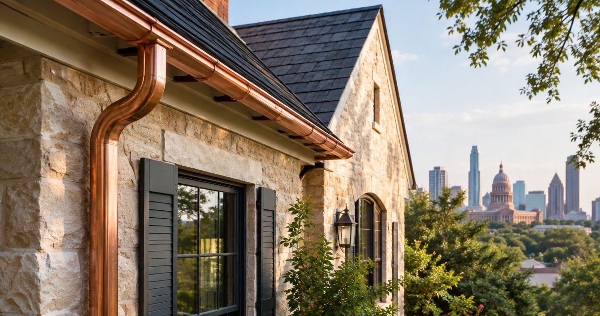 Best copper gutters for Austin historic homes 2026
