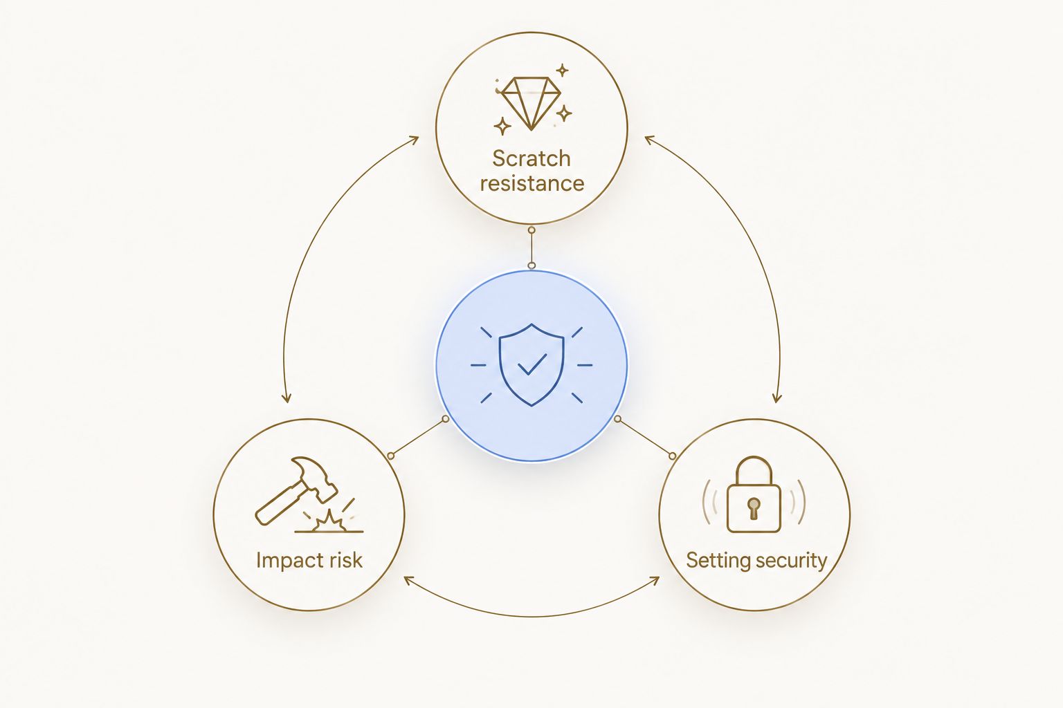 Three checks for everyday gemstone jewelry: scratch resistance, impact risk and setting security