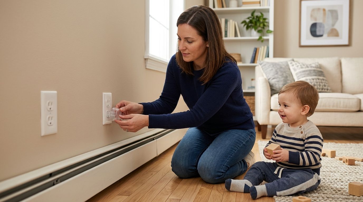 How to childproof electrical outlets in your NJ home