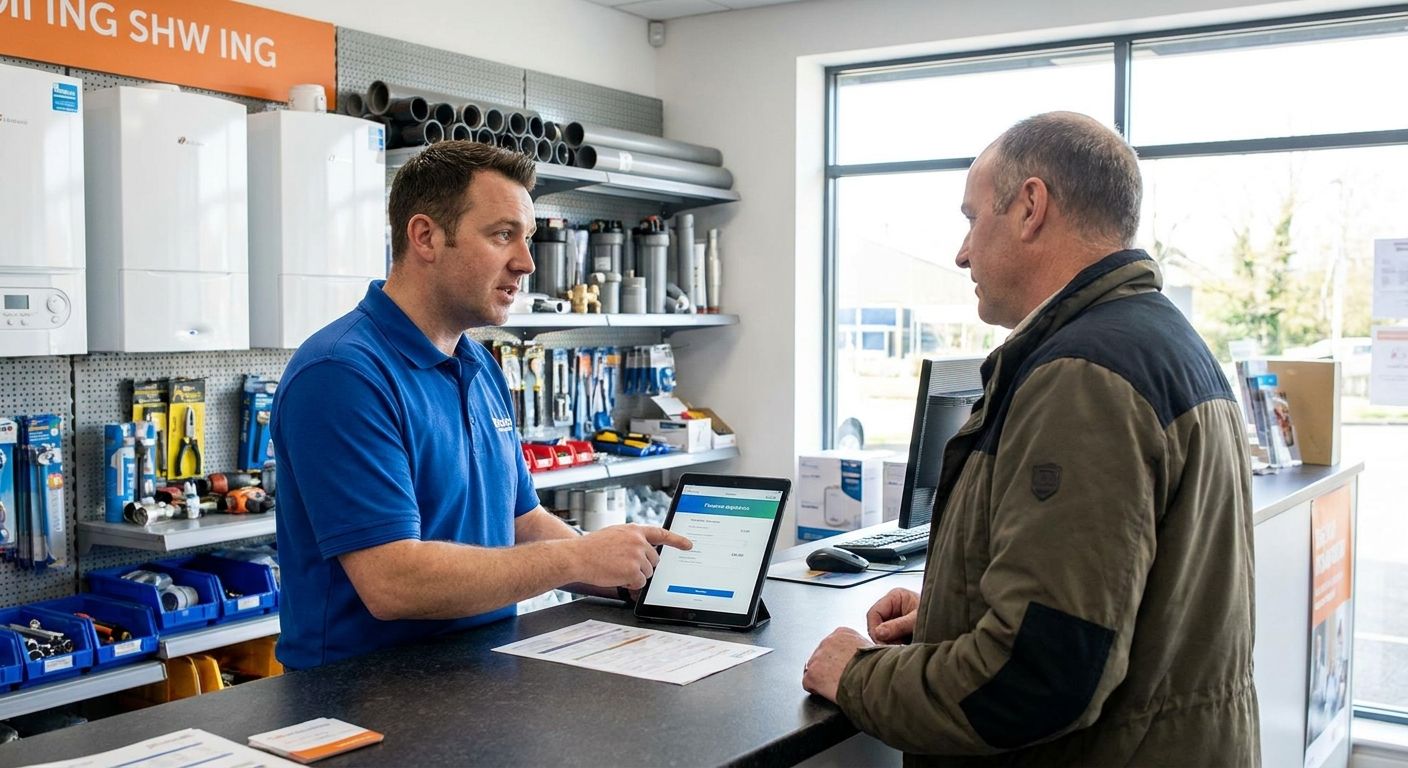 Customer finance for plumbing and heating merchants