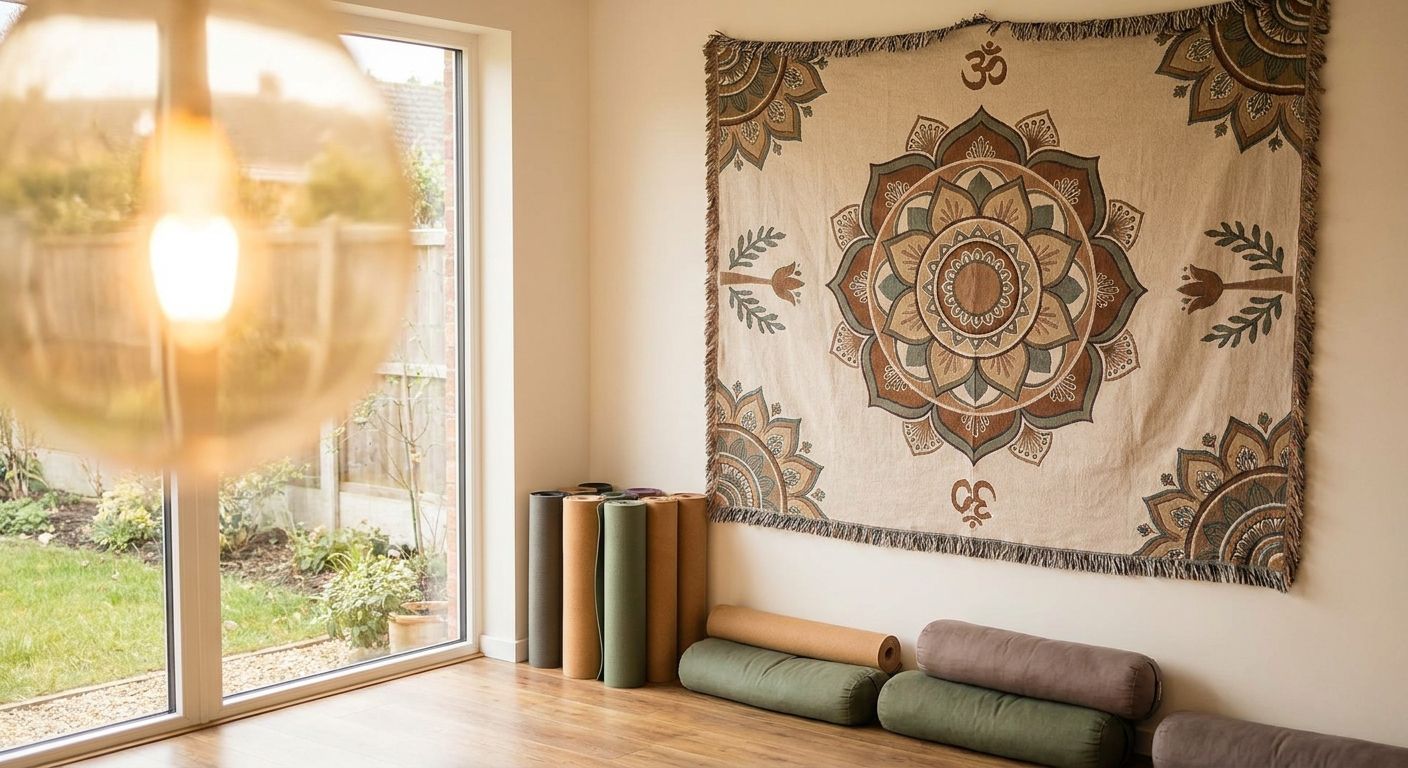 Wall art for yoga and meditation studios