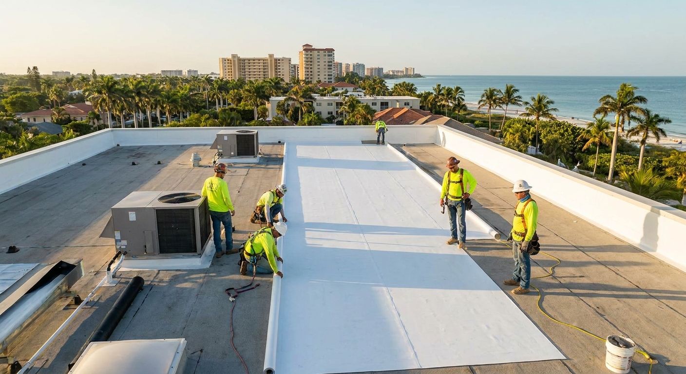 Commercial roofing services in Naples