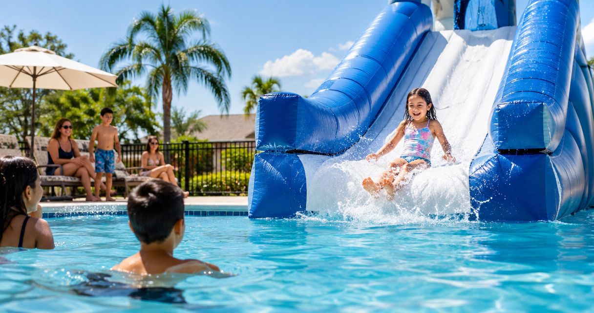 Best water slide rentals for HOA pool parties in Jacksonville 2026