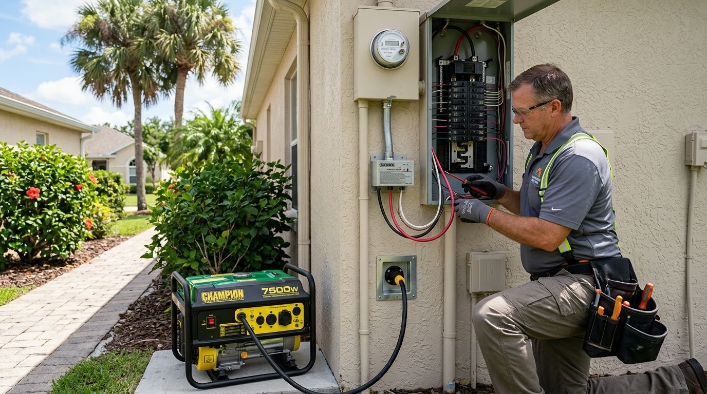 Portable generator wiring for Florida homeowners