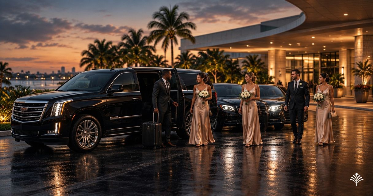 How to book wedding transportation for a large bridal party