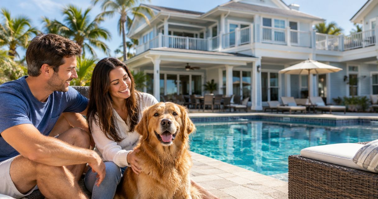 Can you bring pets to a large group vacation rental in Florida?