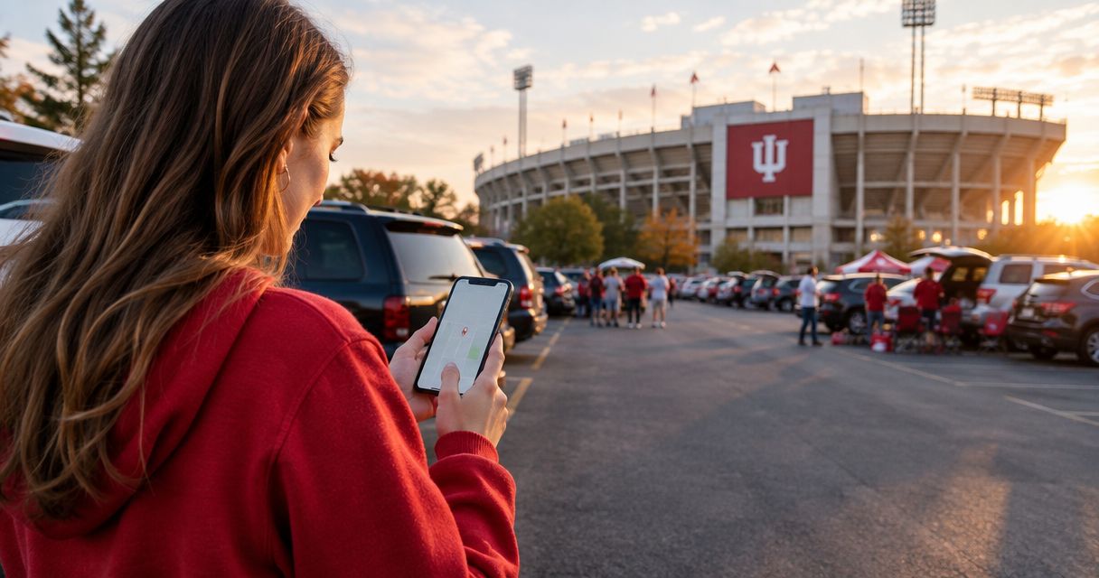 Can I switch my IU football parking lot after booking?