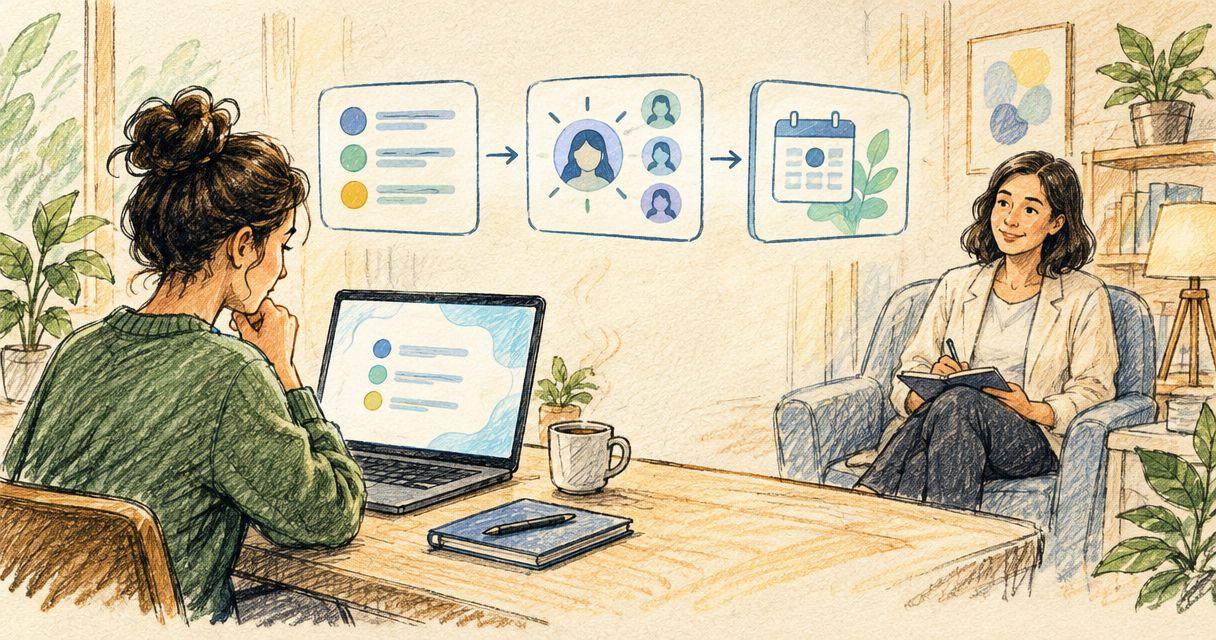 From quiz to first session: how therapist matching works