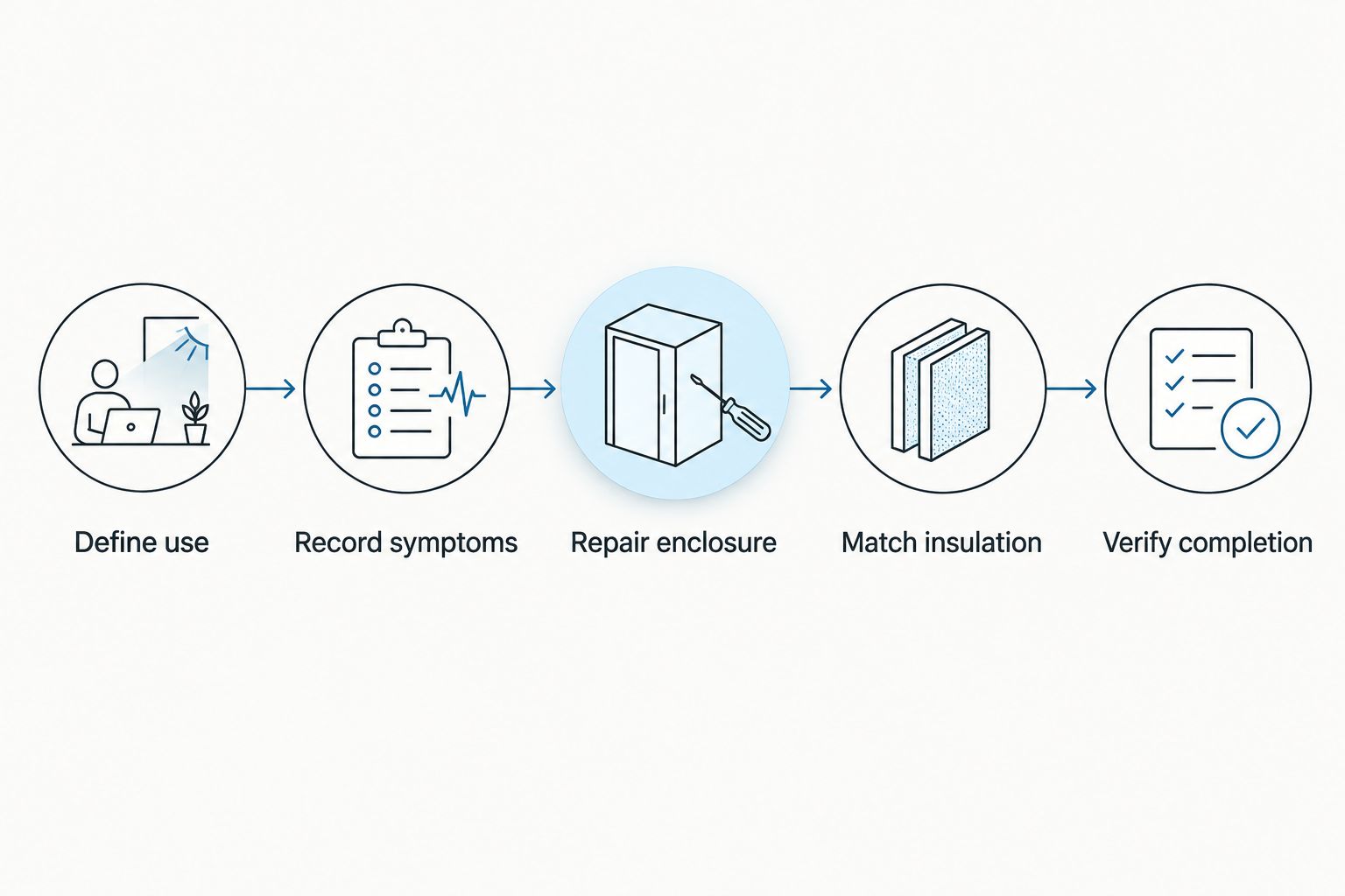 Five planning steps from defining building use to verifying completed insulation