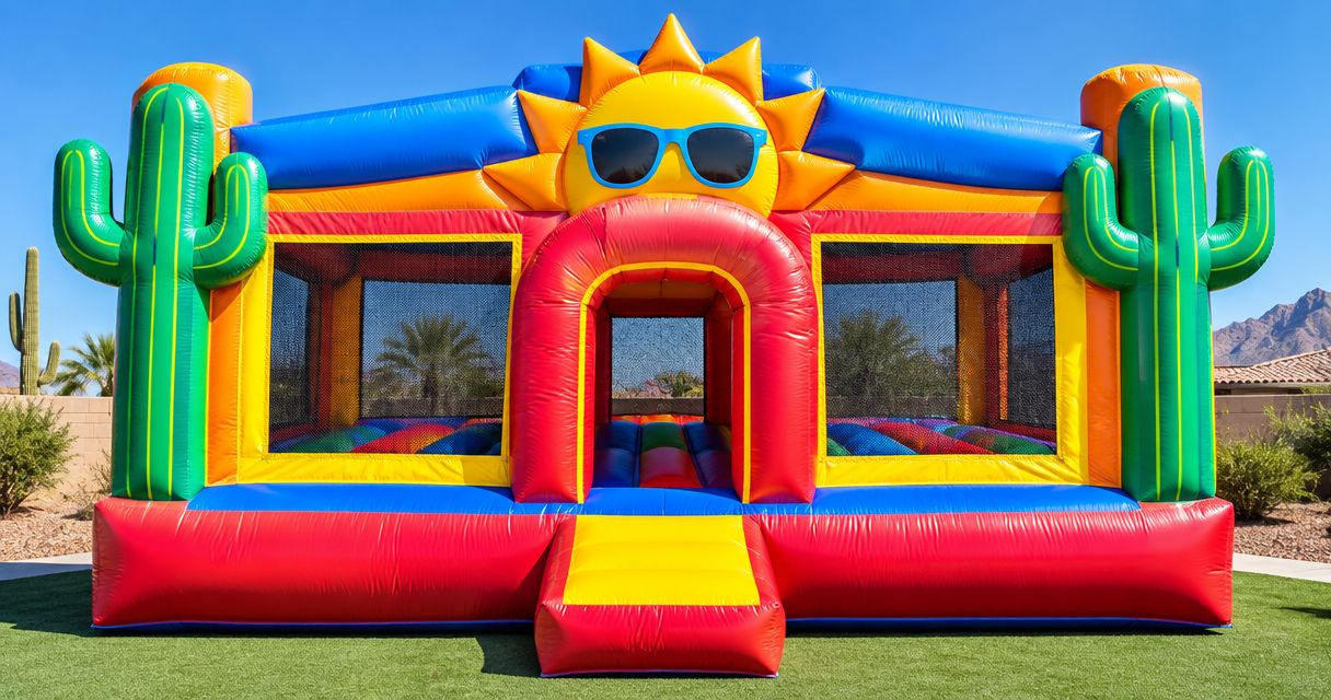 Bounce house rentals for Scottsdale backyard birthdays