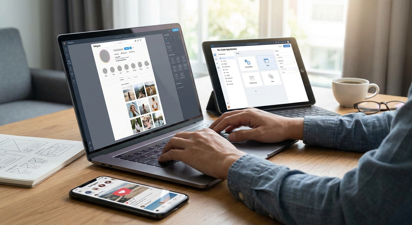 How to build an Instagram clone app with no code