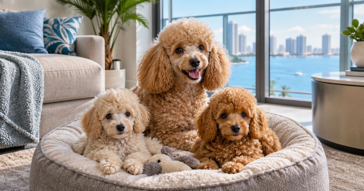 Poodle puppies for South Florida condo living: complete 2026 guide