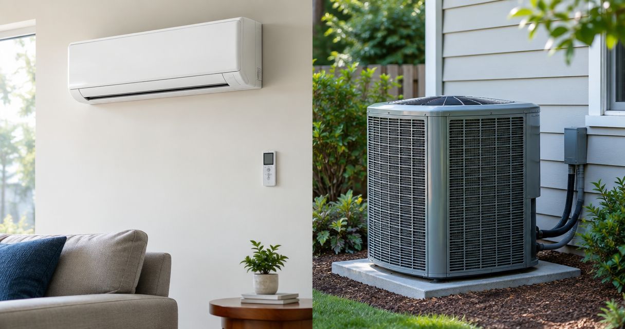 Is a ductless mini split cheaper than central air?