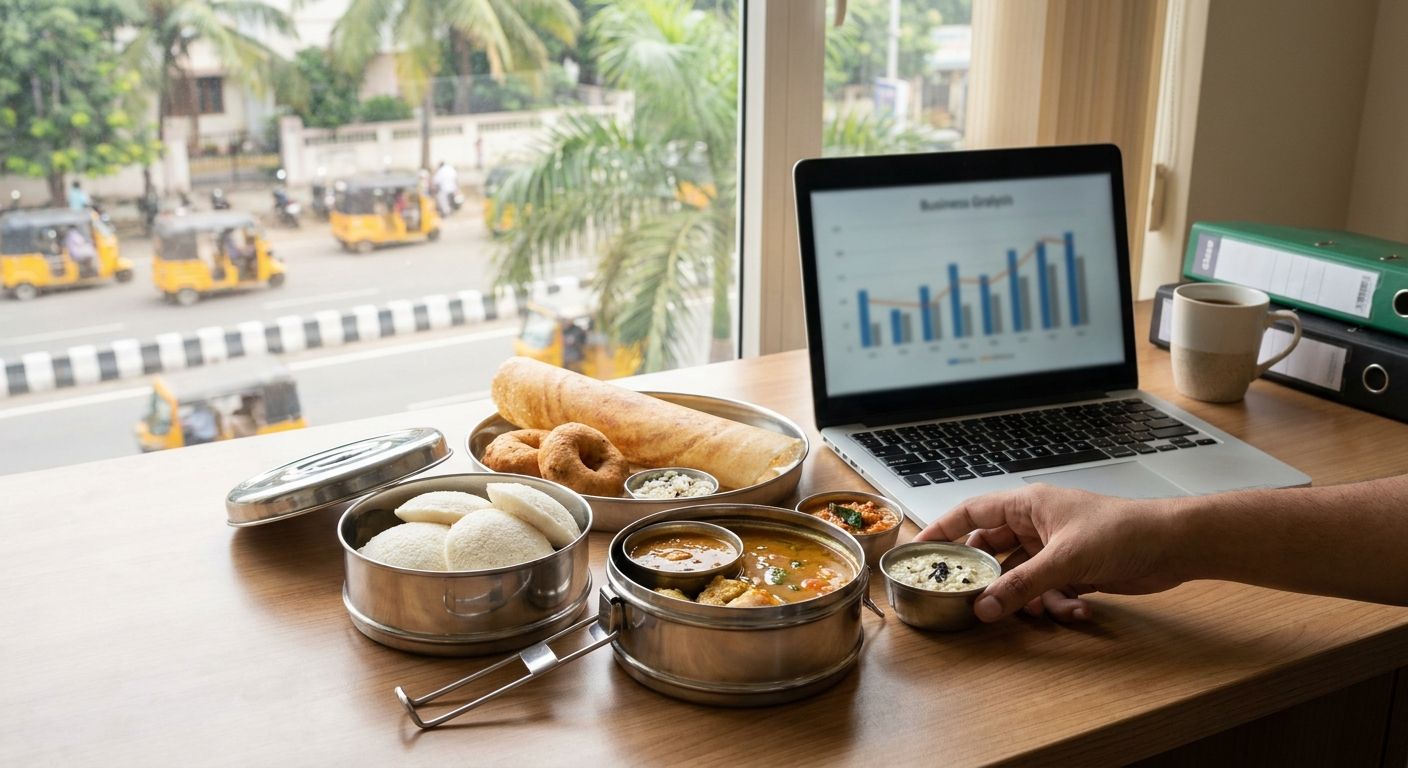 South Indian tiffin for office breakfast in Chennai