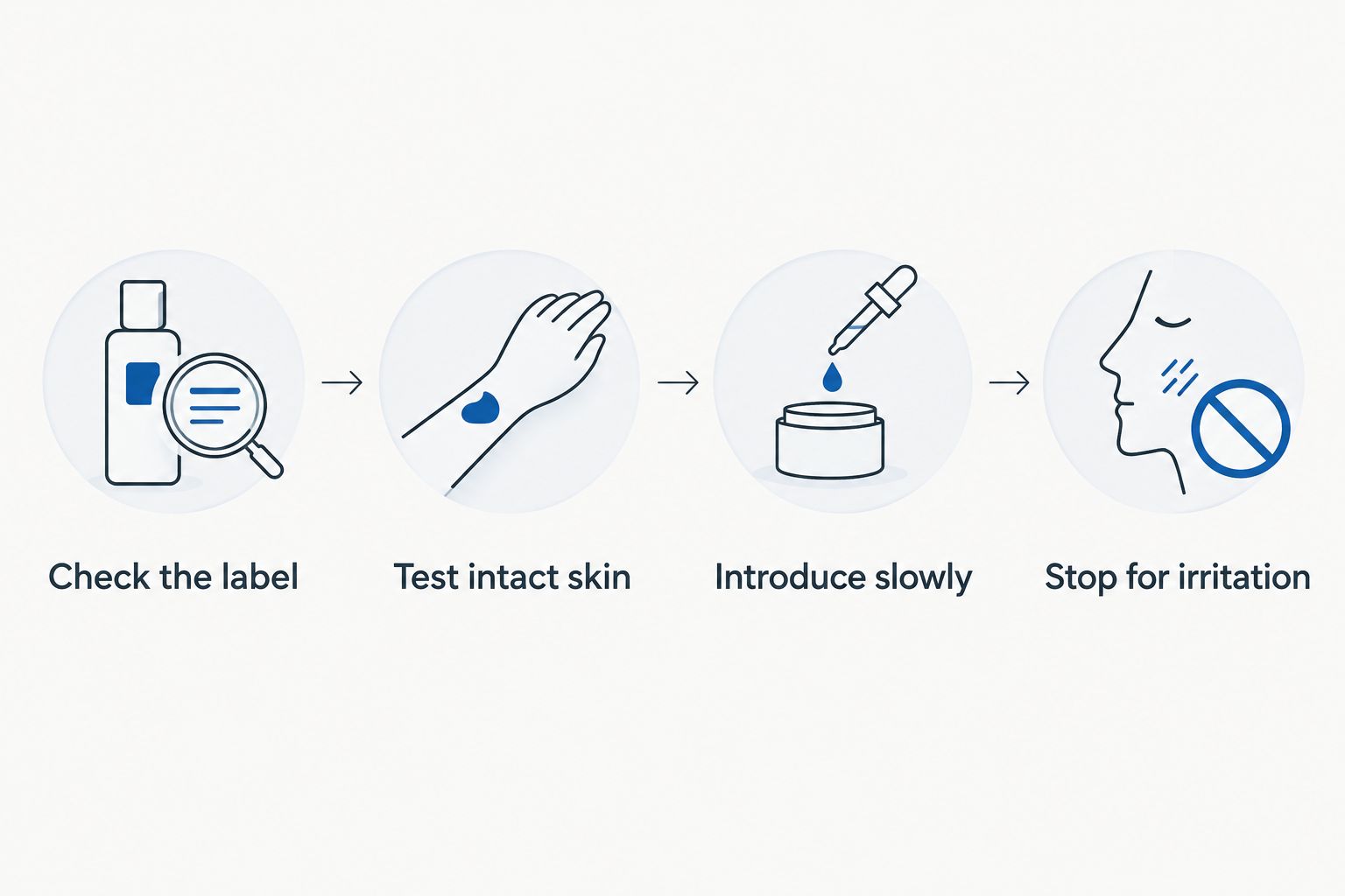 Four steps for checking and cautiously introducing a new hair oil