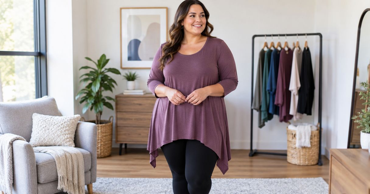 Best Plus Size Tunic Tops to Wear With Leggings