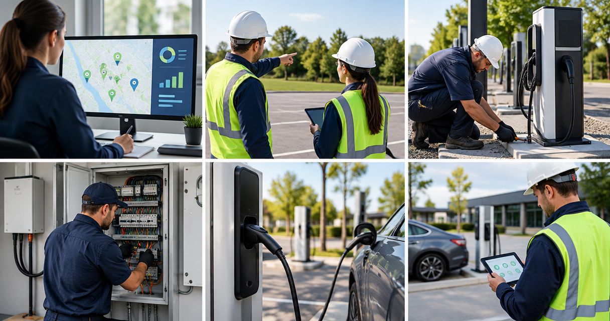 EV charging site assessment to commissioning: complete 2026 workflow