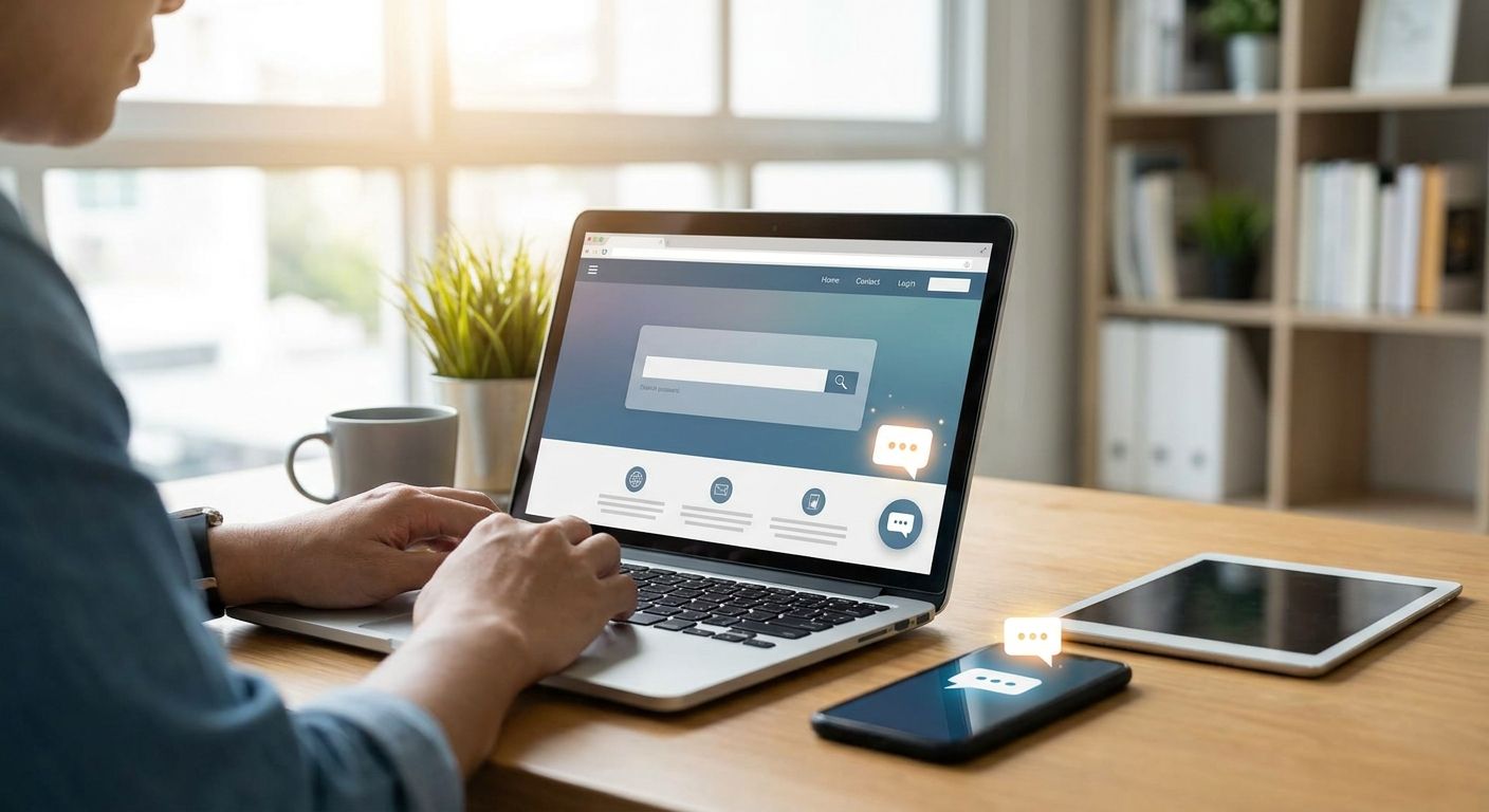 How to set up a webchat widget for a service business site