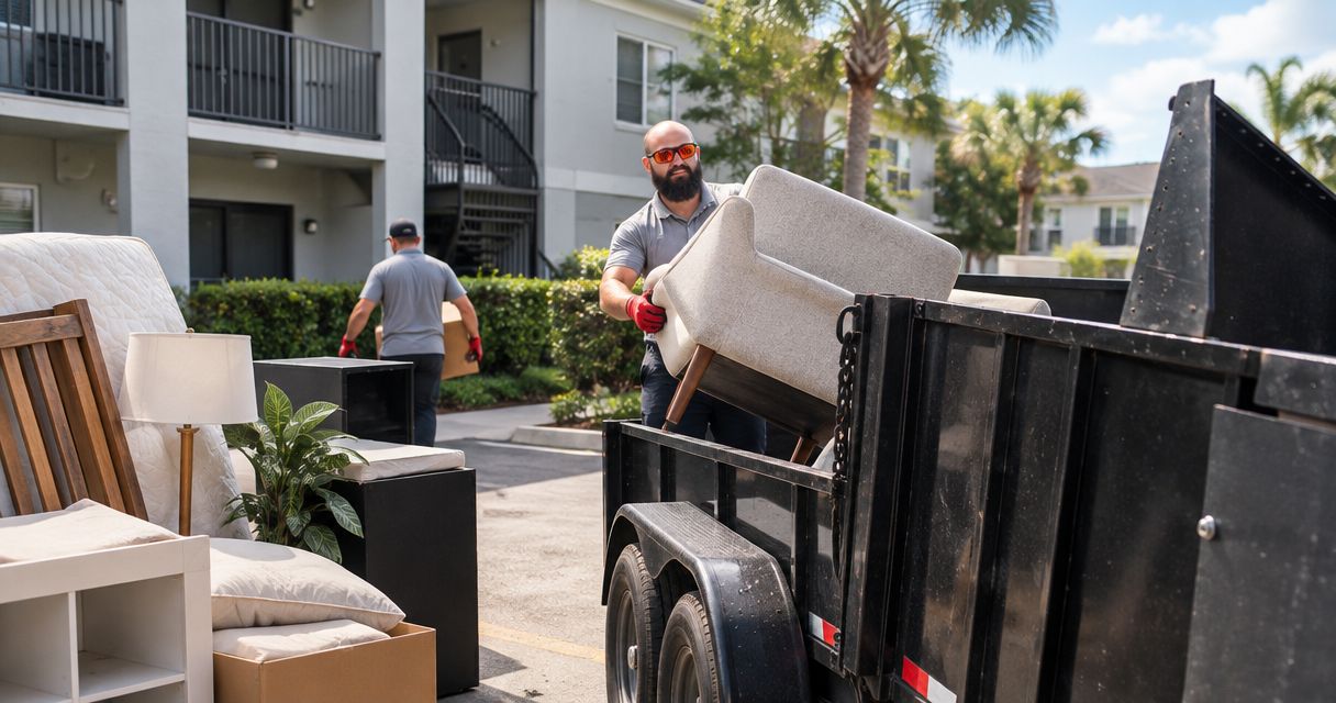 Junk removal in Tampa for moving out of an apartment