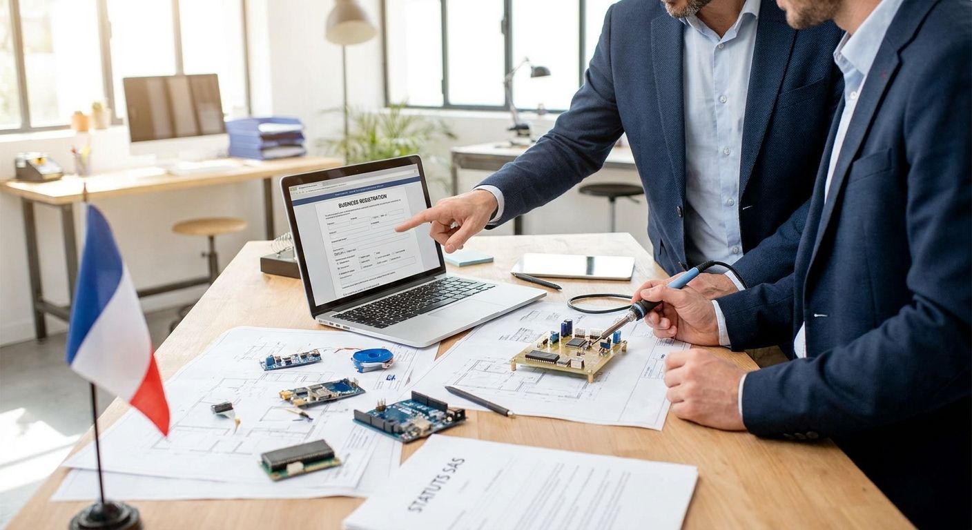 EN — French SAS setup for a hardware startup