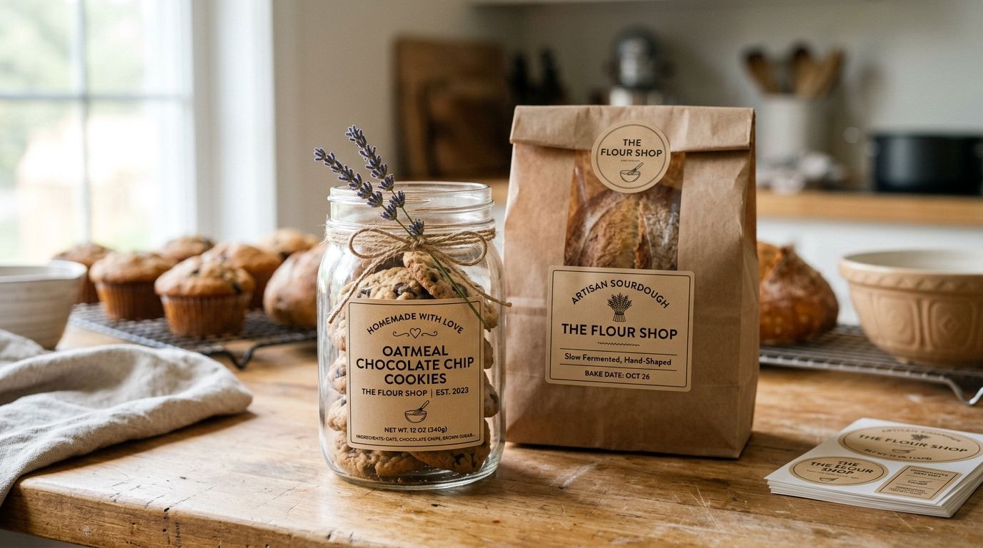 Custom labels for home bakers and small food brands