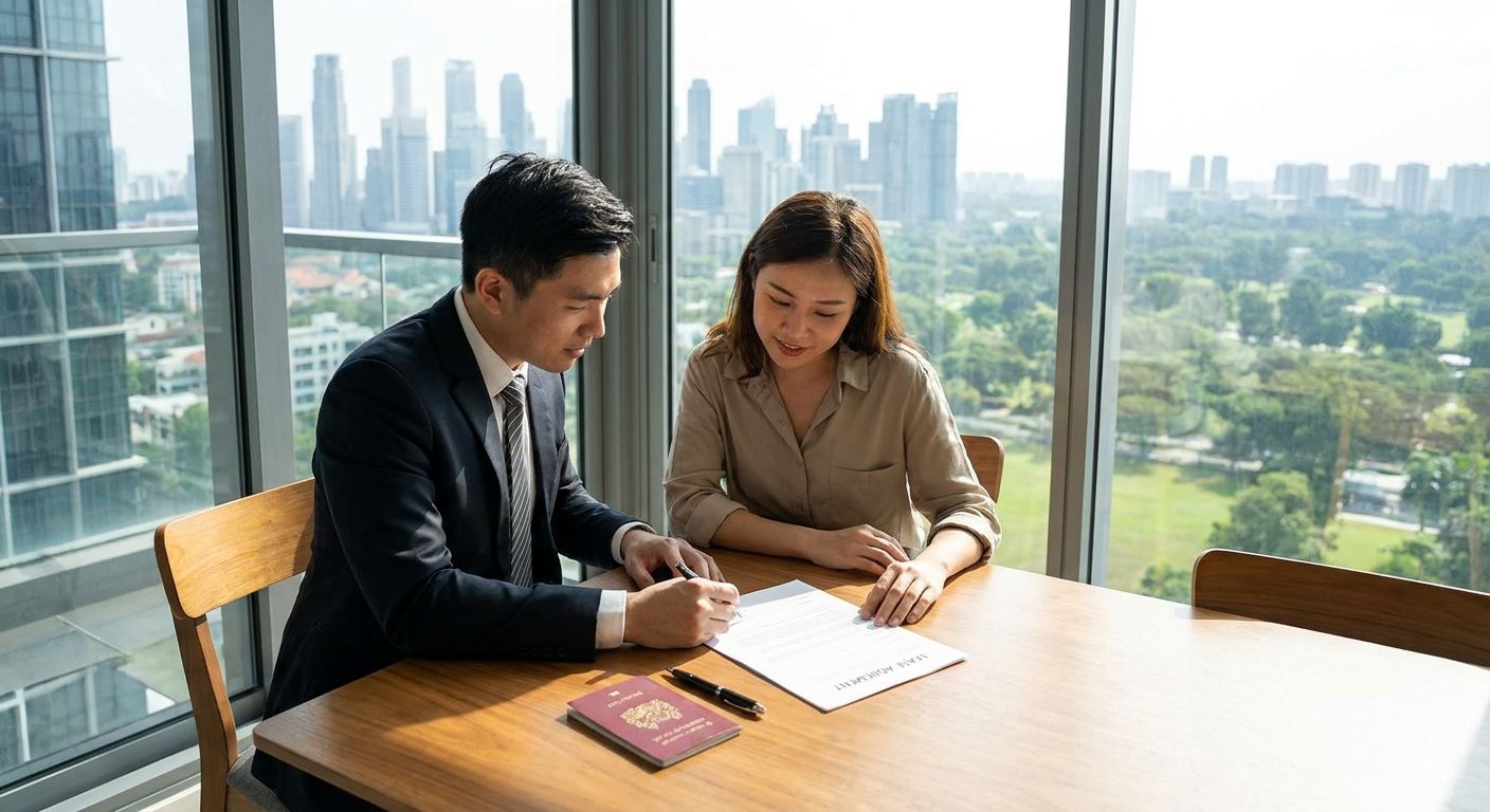 How to use a diplomatic clause in a Singapore lease