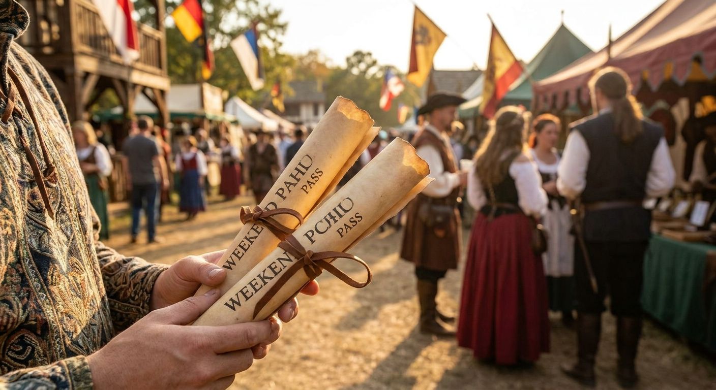 Weekend passes for Renaissance festivals