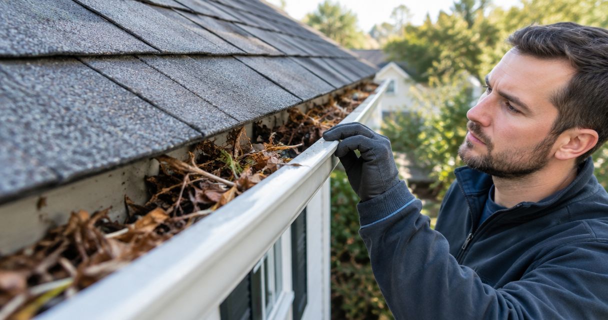 What signs suggest you need gutter clearance?