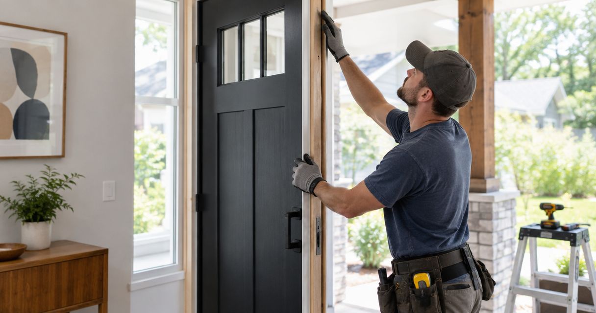 Should entry door installation include a new frame?